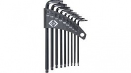 T4409, Hex Key Set for TX Tamperproof 9pcs., C.K Tools (Carl Kammerling brand)
