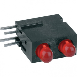 1801.2233, LED; в корпусе; красный; 2,8мм; Кол-во диод: 2; 2мА; 60°; 1,2?4мкд, Mentor