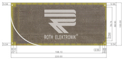 RE332-LF, Laboratory card FR4 epoxy heat tin-plated, Roth Elektronik