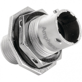 RT0710-6PNH, Jam nut receptacle 6P, Amphenol
