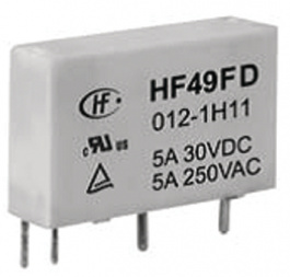 HF49FD/024-1H12T (610), Реле мощности на печатную плату 24 VDC, HONGFA