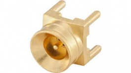 17S14D-400L5, Long-Wipe SMP Plug, PCB Mount, Straight, Rosenberger connectors