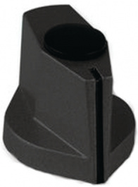 499.603, Aluminium pointer knob with line black matt 19.5 mm, Mentor
