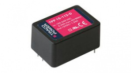 TPP 15-148-D, Преобразователь: AC/DC; 15Вт; Uвых:48ВDC; Iвых:313мА; 88,5%; 4000В, Traco Power
