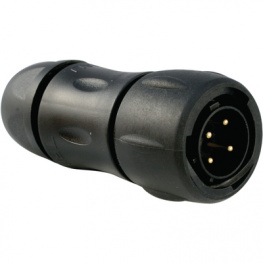 UTS6JC124PSCR, Coupling Plug UTS Trim Trio UTS Poles=4 Plug Housing size12, Souriau Esterline Sunbank