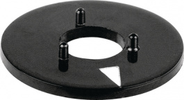 332.250, Disk with arrow 20 mm Black, Mentor