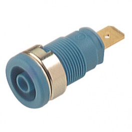 SEB 2610 F4,8 BLUE, Safety socket diam. 4 mm Blue CAT III, SKS Kontakttechnik