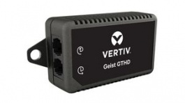 GTHD, External Environment Monitoring Sensor for PDU with 3m and 1.8m Temperature Sensors, RJ12, Black, Vertiv