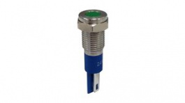 RND 210-00698, Vandal Resistant LED Indicator, Green, 8mm, 24VDC, Soldering Lugs, RND Components