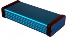 1455C1201BU, Корпус: с панелью; 1455; Х:54мм; Y:120мм; Z:23мм; алюминий; синий, Hammond