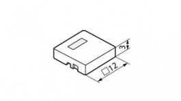 AT4119AB, Switch Cap 12 mm 12 mm 3 mm, NKK Switches (NIKKAI, Nihon)