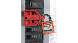 805814, Economy Multi-Pole Breaker Lockout;Red;Impact-Resistant Nylon, Brady