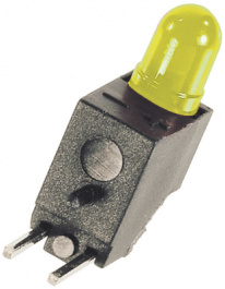 09H0012-60, PCB LED 3 mm round Yellow standard, ELMA