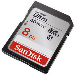 SDSDUN-008G-G46, Ultra SDHC card 8 GB, Sandisk