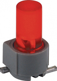 1258.2041, LED; в корпусе; красный; 3мм; Кол-во диод: 1; 20мА; 100°; 0,5?1,2мкд, Mentor