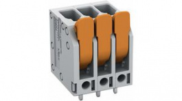 2604-3104, PCB lever terminal 4 mm2 5 mm, 4 poles, Wago