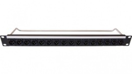 CP30181, Patch panel; XLR; "папа"; RACK; винтами; Резьба: M3; Размер: 19",1U, Cliff