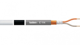 C114 BLACK [100 м], Audio cable&nbsp;&nbsp; 2 x0.25 mm2 black, Tasker
