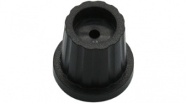 RND 210-00290, Instrument knob, black, 6.4 mm D Shaft, RND Components