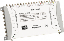 301616, Aerial Switch -24 dB (ter) / 0 dB (sat), Triax
