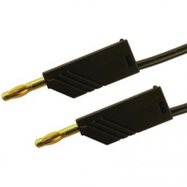 MLN 100/2.5 AU SCHWARZ / BLACK, Test lead diam. 4 mm Black 100 cm 2.5 mm2 CAT I, SKS Kontakttechnik