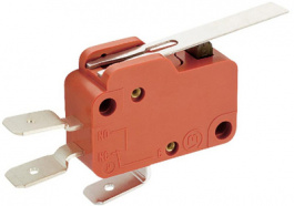 1006.0901, Micro switch 10 AAC Flat lever Snap-action switch 1 change-over (CO), Marquardt