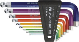PB 212H10 RB SET 1.5...10, Allen-key set 1.5-2-2.5-3-4-5-6-8-10, PB Swiss Tools