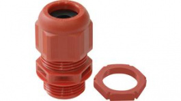 10100614, Cable Gland Polyamide M20 Thread Length 10mm Red, WISKA LTD