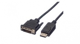 11.04.5619, Video Cable, DisplayPort Plug - DVI-D 24 + 1-Pin Male, 1920 x 1080, 1.5m, Roline