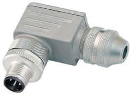 99-1491-822-12, Right angled plug, 713 series 12-pole Pole no. 12, Binder