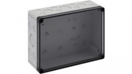10600801, Plastic Enclosure With Metric Knockouts, 254 x 180 x 90 mm, Polystyrene, IP66, G, Spelsberg