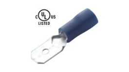 RND 465-00528 [100 шт], Blade Terminal Vinyl Blue 6.3 x 0.8 mm Pack of 100 pieces, RND Connect