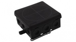 KA 012 BK, Junction Box 86x86x41mm Polyethylene (PE)/Polypropylene (PP) IP55 Black, WISKA LTD