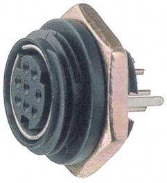 MD08SG, Device socket, Mini-DIN 8 -pin Mini-DIN 8 Soldering Connection, Deltron swiss