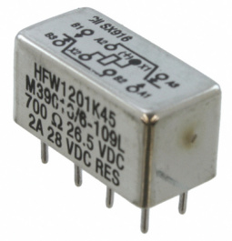 HFW1201K45 M39016/6-109L, Сигнальное реле 26.5 VDC 700 Ω 1003 mW, TE connectivity