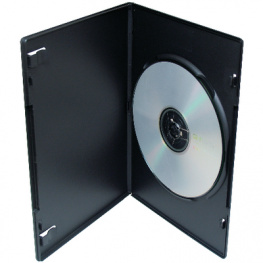 MX-DVD-5-SLIM, DVD slimline case 5Stk.,black, Maxxtro