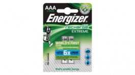 EXTREME AAA 800MAH 2P [2 шт], NiMH rechargeable battery AAA 1.2 V 800 mAh, Energizer