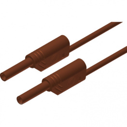 MVL S WS 100/1 AU BRAUN / BROW, Safety test lead diam. 2 mm brown 100 cm CAT III, SKS Kontakttechnik