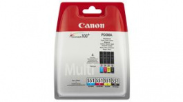 6508B006, Ink CLI-551C/M/Y/BK Black/Cyan/Magenta/Yellow, CANON