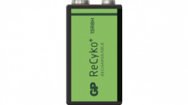 GP RECYKO 15R8HB-2 / 9V, NiMH Rechargeable Battery 9V 8.4 V 150 mAh, GP Batteries
