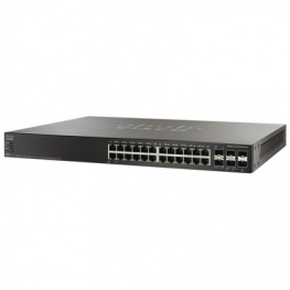 SG500X-24P-K9-G5, Switch 26x 10/100/1000 (24x PoE) 2x SFP, 4x SFP+ 19", Cisco Systems