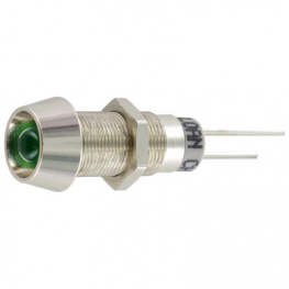 3350S0G5F10, LED in chrome fitting green 5 mm, Sloan
