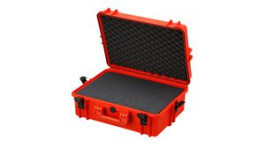RND 600-00307, Watertight Case with Cubed Foam, 33.95l, 555x445x258mm, Polypropylene (PP), Orange, RND Lab