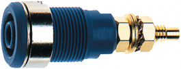 SLB4-G BLUE, Предохранительный разъем ø 4 mm синий, Staubli (former Multi-Contact )