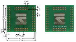 RE969-01, Prototyping board FR4 Epoxide + chem. Au, Roth Elektronik