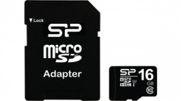 SP016GBSTH010V10SP, microSD card 16 GB, Silicon Power