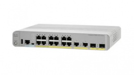 WS-C3560CX-12PD-S, PoE Switch, 10Gbps, 240W, RJ45 Ports 14, PoE Ports 12, Cisco Systems
