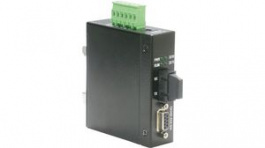 21.13.1141, Converter DIN Rail RS232 to Fiber Optic (SC) Black, Roline