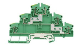 1131740000, PE Terminal, 500V, Tension Clamp, 6 Poles, 2.5mm\x1a, Green / Yellow, Weidmuller