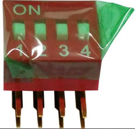 RND 210-00180, DIP switch 4P, RND Components